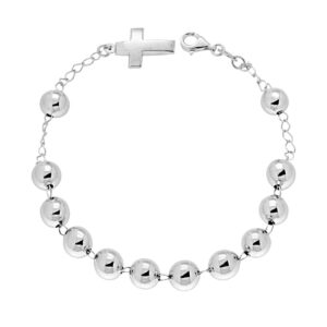 Bracciale Rosario cm 20 in argento